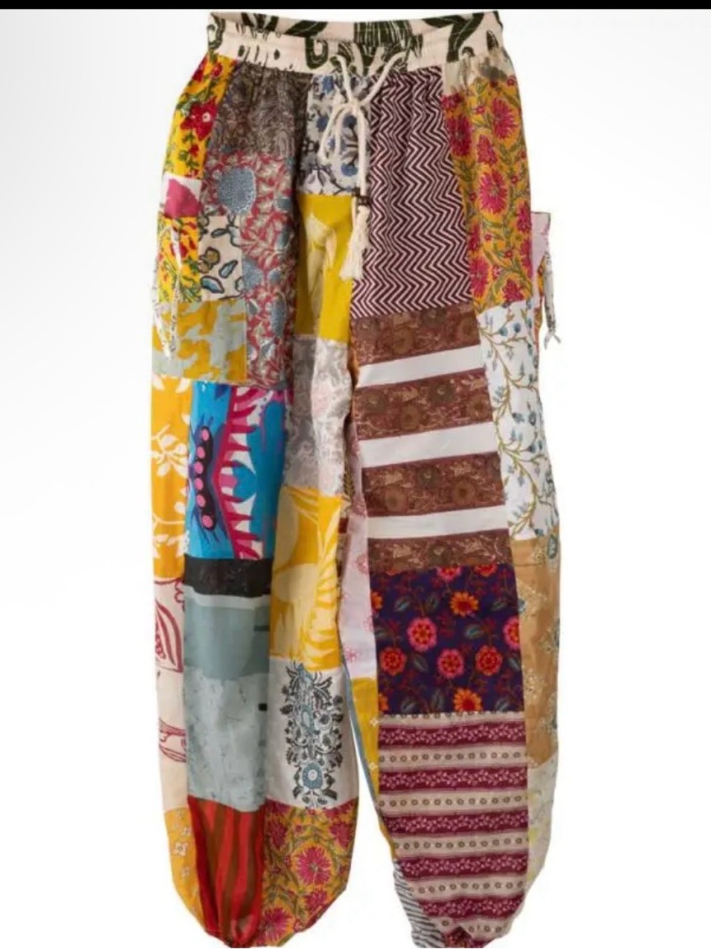 Cotton patchwork pant - Picture 2 of 2